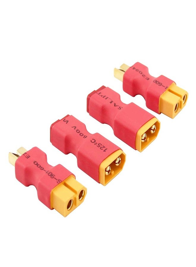 OliRC 4pcs No Wires Connector: XT60 XT-60 to T-Plug Style Male Female Connector Adapter(C17-4) - Image 1